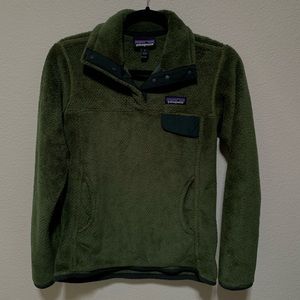 Patagonia Women’s Re-Tool Green Fleece Pullover